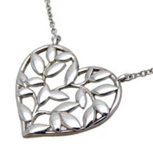 Tiffany Co Olive Leaf Necklace Sterling Silver
